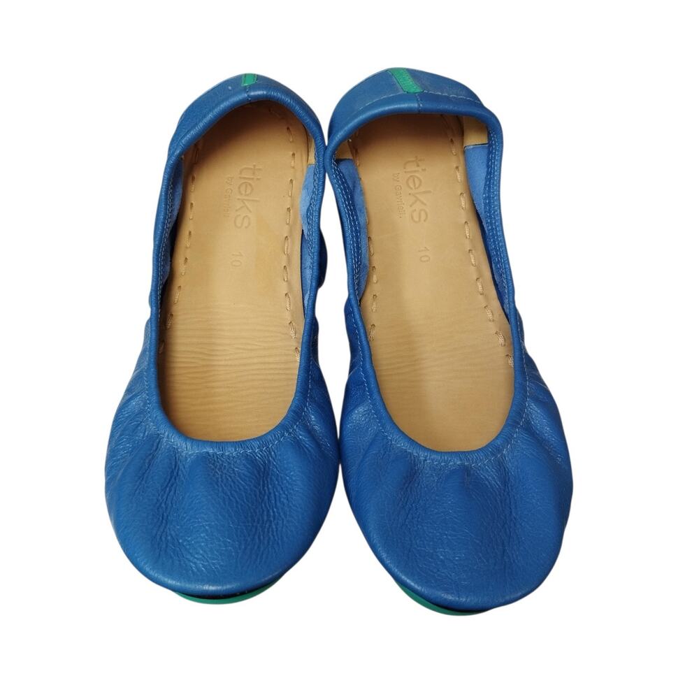 Tieks by Gavrieli Womens Cobalt Blue Leather Ballet Flats 10 Foldable Balletcore